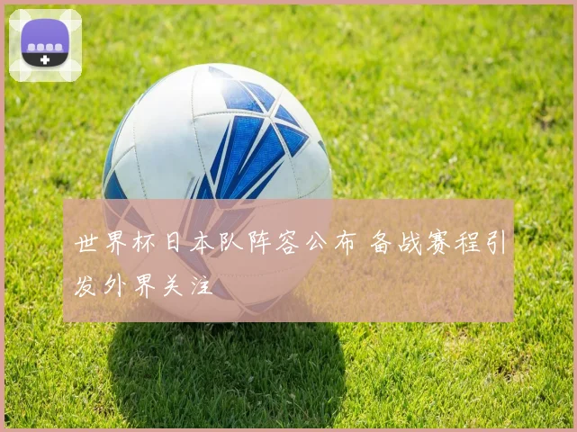 世界杯日本队阵容公布 备战赛程引发外界关注